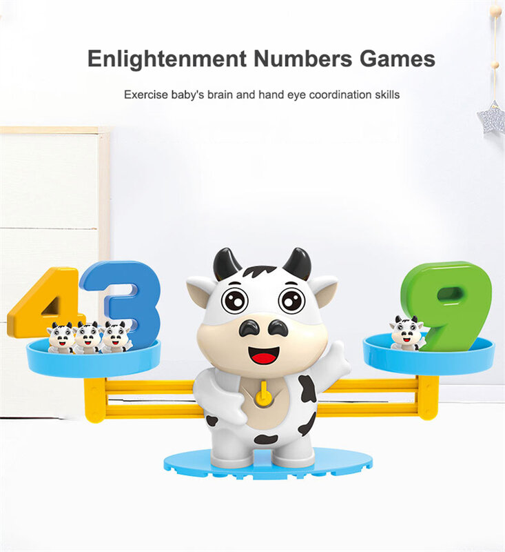 Affe Balance Mathe-Spiel Montessori Lernspiel zeug für Kinder Vorschule Baby Entwicklung Spielzeug Nummer unterrichten Kinder Mathe Spielzeug