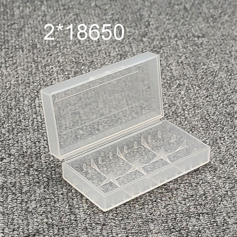 Caja de almacenamiento de baterías AA y AAA, estuche rígido transparente de plástico para baterías recargables, 18650, 20700, 21700, 26650