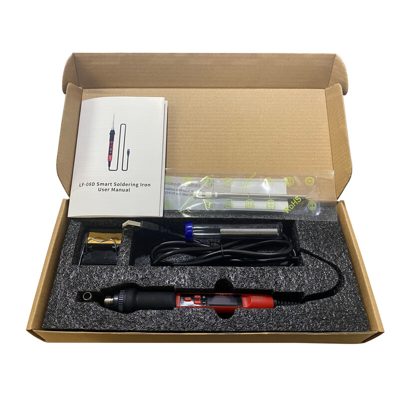 Mini soldador eléctrico digital USB de 65W, estación de soldadura, temperatura ajustable, herramienta de soldadura para exteriores, bricolaje