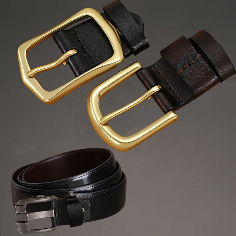 Cabeza de cinturón de aleación para hombres, hebillas de pretina de moda de múltiples estilos, cinturones de hebilla de Pin de repuesto DIY, accesorios de artesanía de cuero, 1Pc