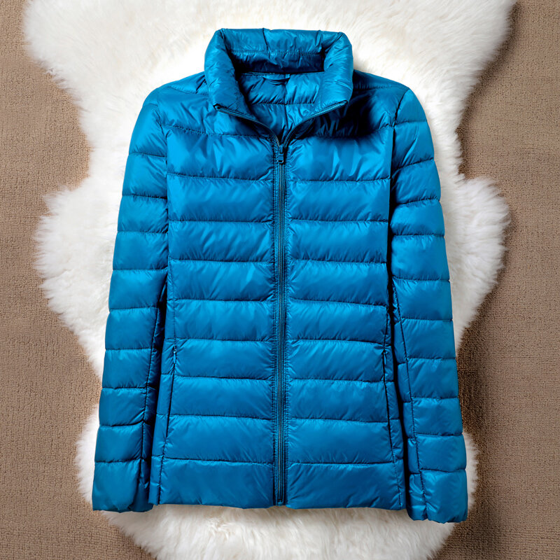ダウンジャケットの女性のコート秋冬2021春ジャケットウォームパーカーの女性とライト2022女性超軽量フード付きジャケット