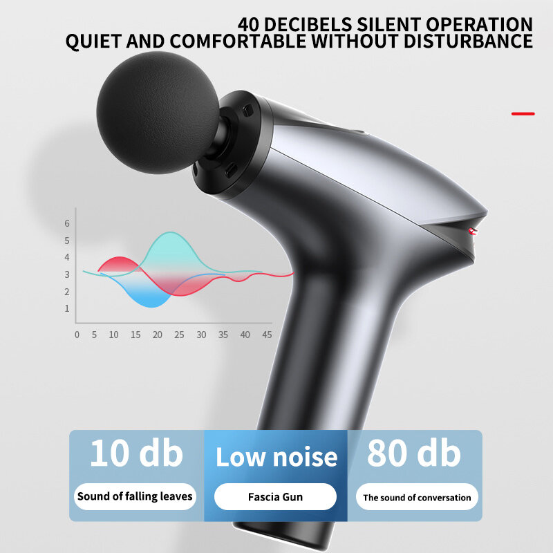 Pistola de masaje de compresión fría, masajeador eléctrico LCD de 8 niveles de intensidad, relajación corporal y de espalda, cuello y músculo