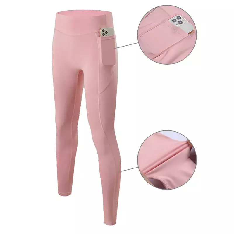 Womens Gym Jogging Pants Fitness Leggings Yoga Tights Clothes Fitness Ladiesn Compression Pants Outdoor Sportswear Pocket Design