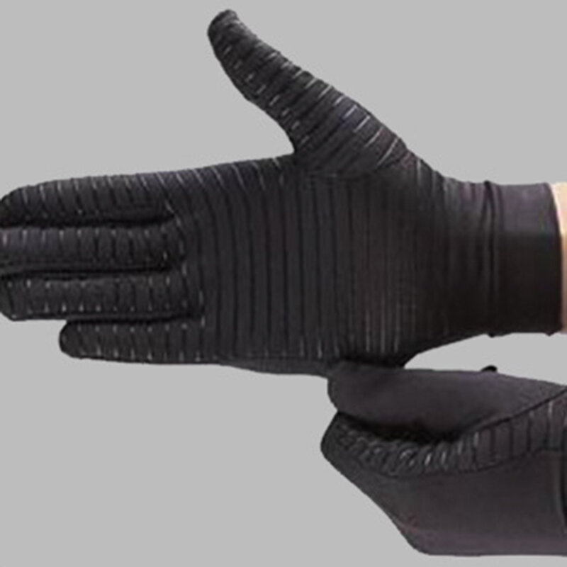 Guanti da uomo in fibra di rame Spandex Touch Screen Running Sports guanti da ciclismo caldi invernali guanti a dita intere