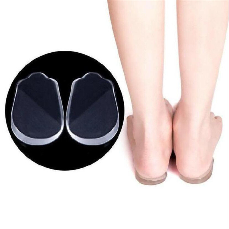 2 buah sol silikon Orthotics X/o-type kaki korektor Gel bantal untuk tumit ortopedi sol sepatu Pad Pugel Flatfoot tumit cangkir