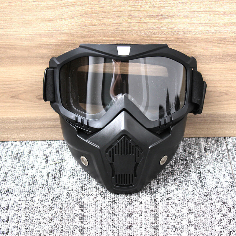 Windproof Motocicleta Óculos, Motocross Óculos, Ski Snowboard Eyewear Mask, Óculos De Proteção Capacete, Ciclismo Equitação, Motocross, 1Pc