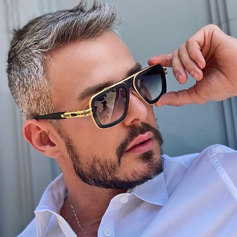 Europe and the United States retro dita square frame sunglasses men fashionable sunglasses men net red shades advanced ins style