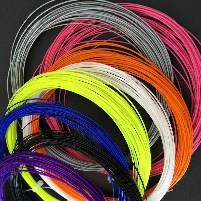 Cordes de raquette de badminton durables à haute élasticité, lignes de rechange, document aléatoire, 10 pièces