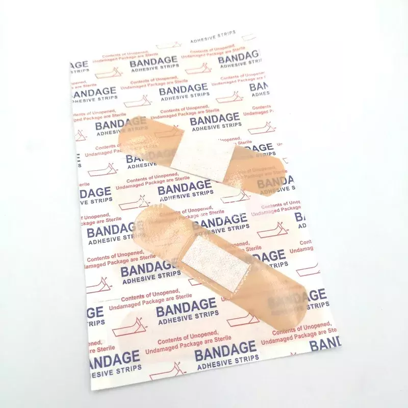 100Pcs/Pack Waterproof Bandages First Aid Medical Anti-Bacteria Wound Plaster Bandage for Children Camping Equipment