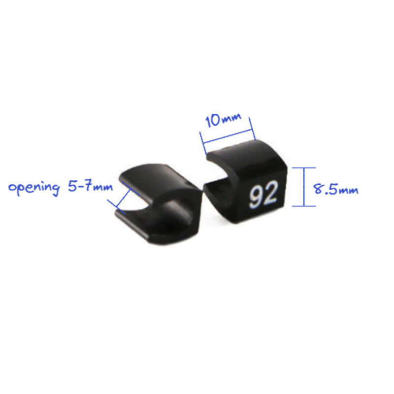 28-44 Trousers Hanger Plastic Numbers Clothes Hanger Size Marker Garment Labels Size Marker Tags