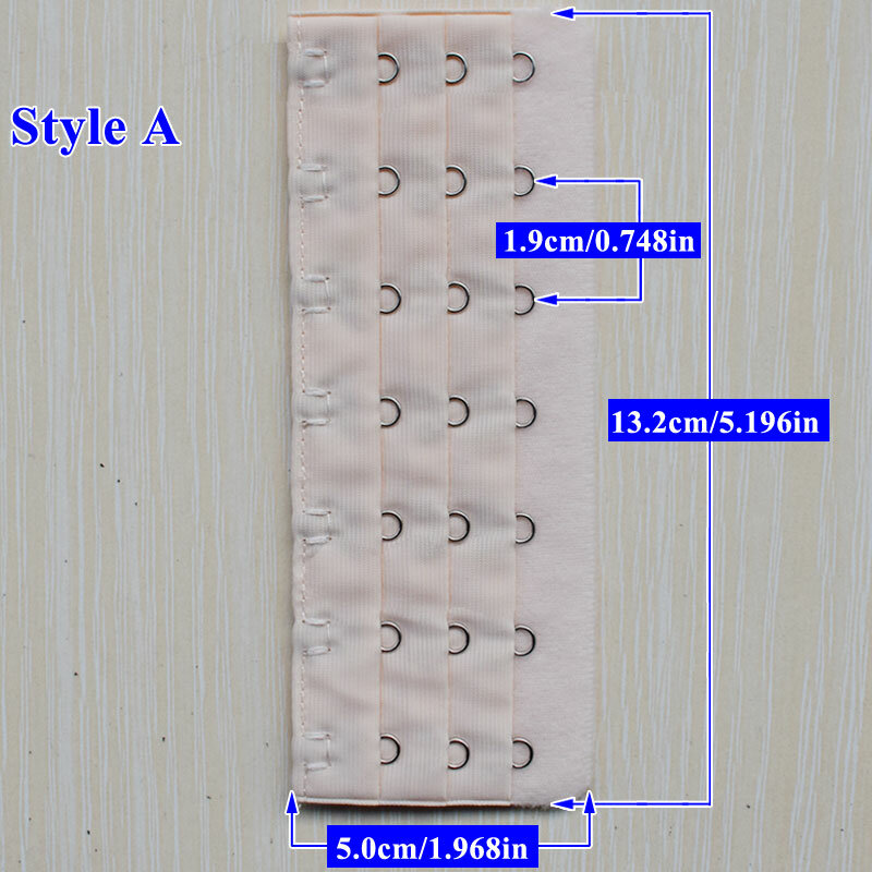 2 buah tali ekstensi 3 kait 7 baris warna permen intim sabuk dapat disesuaikan gesper pengganti Bra ekstender untuk wanita