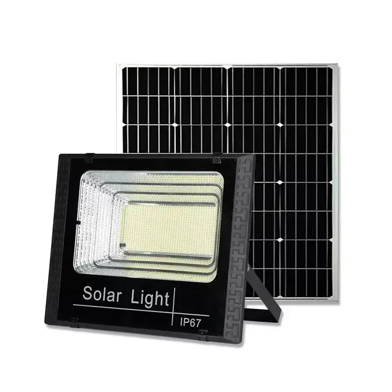 Luces de inundación solares para exteriores, 50w, 100w, 200w, 300w, 500w, foco LED alimentado por energía Solar, Reflector Solar impermeable con Control remoto