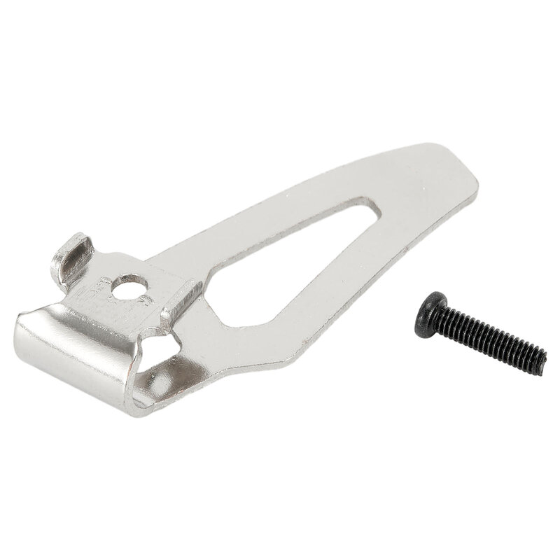 Brandnew-Clip de gancho de cinturón, herramientas de trabajo manual, piezas de controladores de impacto, accesorio de Metal plateado para taladros y llaves inglesas