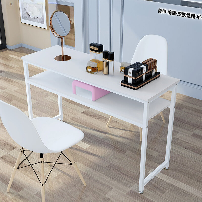 Professionals Organiser Nail Desk Stand White Aesthetic Modern Nail Table Designer Salon Scrivania Per Unghie Manicure Furniture