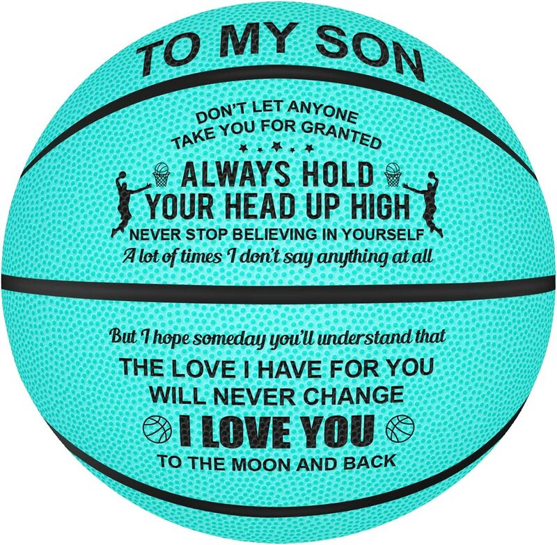Size 7 Engraved Basketball Gifts for Son to My Son from Dad Christmas Birthday Gifts Indoor/Oudoor Personlized Basketball
