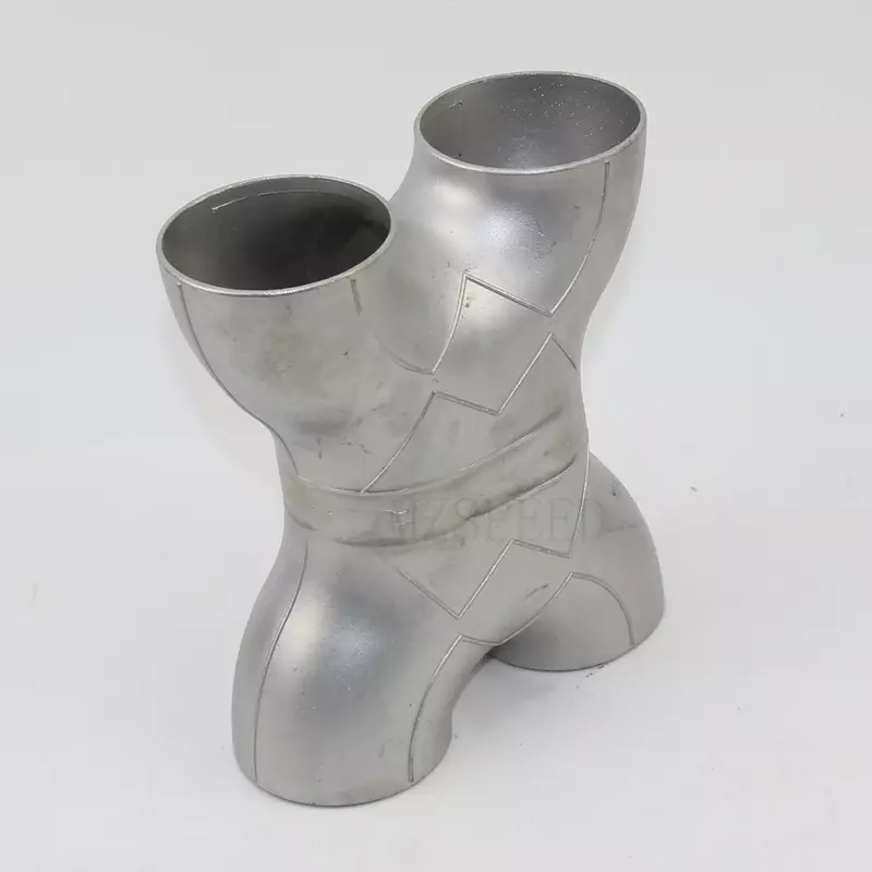 Stainless steel H welded four-way fittings 63mm od reinforced convection straight pipe fittings