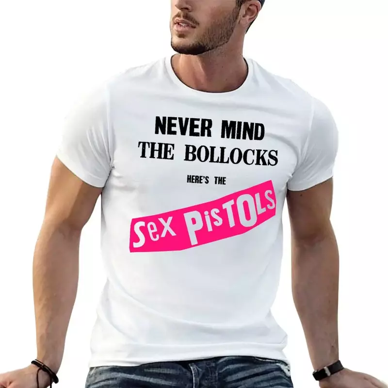 Never Mind the Bollocks T-shirt para homens, gráficos alfandegários, fãs esportivos, Pack