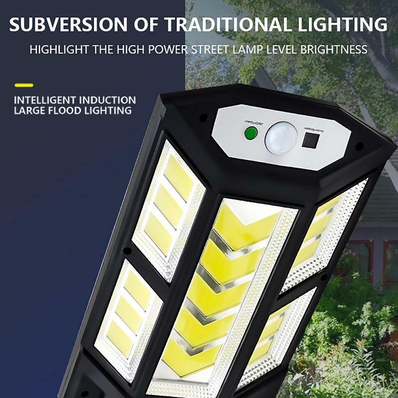 Outdoor Solar Powered LED Light, Street Light, Sensor Lights, Decoração para estacionamento, porta da frente, quintal de garagem, jardim