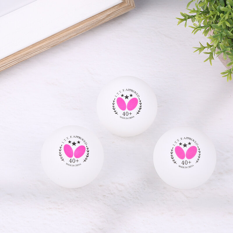 3Pcs Professional Table Tennis Ball 40+ Training Ball For Table Tennis Stroking Training Indoor Games Spare Ping Pong