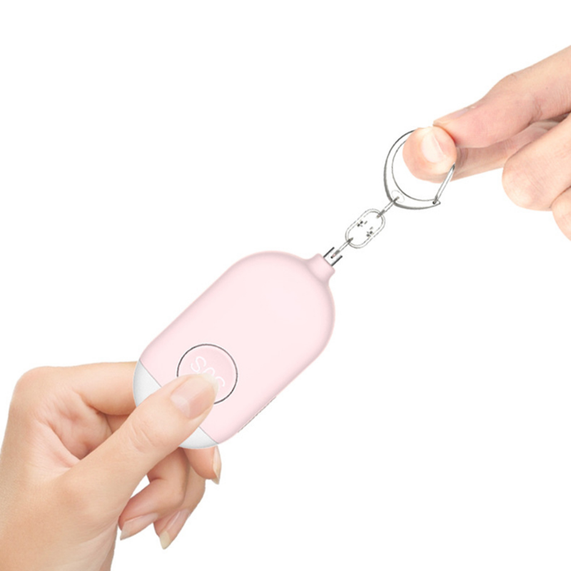 130db Self Defense Alarm Keychain Girl Women Security Protection Alert Strong Emergency Alarm Personal Safety Supplies For Bag