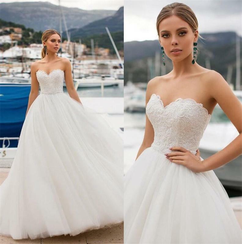 2024 Elegant Wedding Dress Sexy Strapless Long Type Simple Mori Style