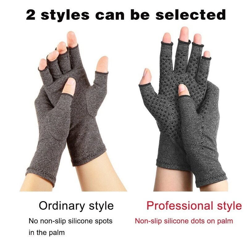 WOSWEIR-guantes de compresión para artritis para hombres y mujeres, muñequera antideslizante de algodón para alivio del dolor articular, brazalete de terapia