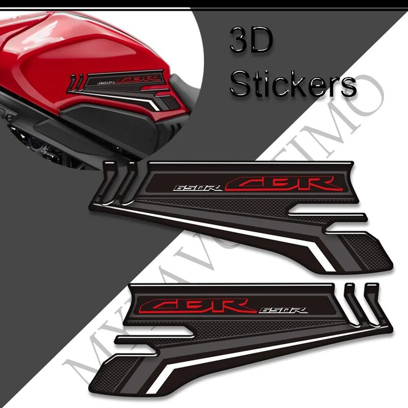 Наклейки 3D для защиты бака для Honda CBR 650R CBR650R HRC Fireblade, мотоциклетные боковые ручки, наклейки, комплект для газового топлива и масла