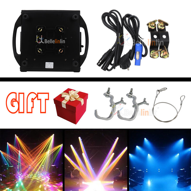 No Tax 8Pcs Moving Head DMX Light Lyre Beam 7R 230W With Rotating 8+16+24 Prism Stage Effect For DJ Party Disco Club Wedding