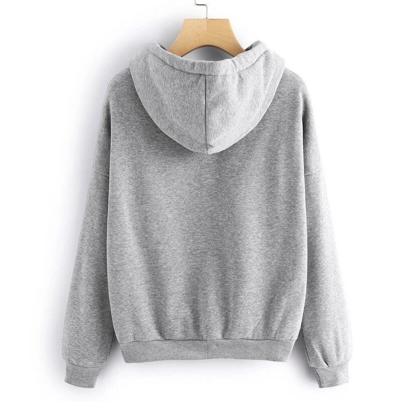 Long Sleeve Hoodie Suitable For Spring And Autumn For School Work Shopping Daily Wear
