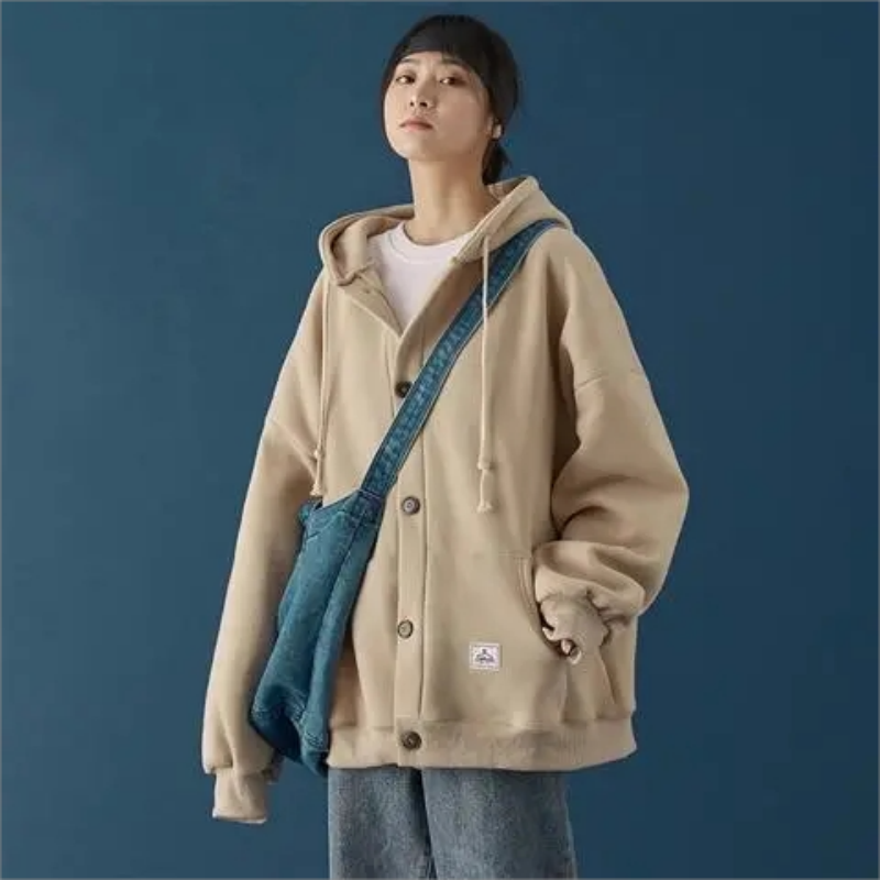 Hoodie Frauen Herbst-Winter koreanische Mode lose lässig lang ärmel ige super dalian Kapuze Sweatshirt Retro Street Wear