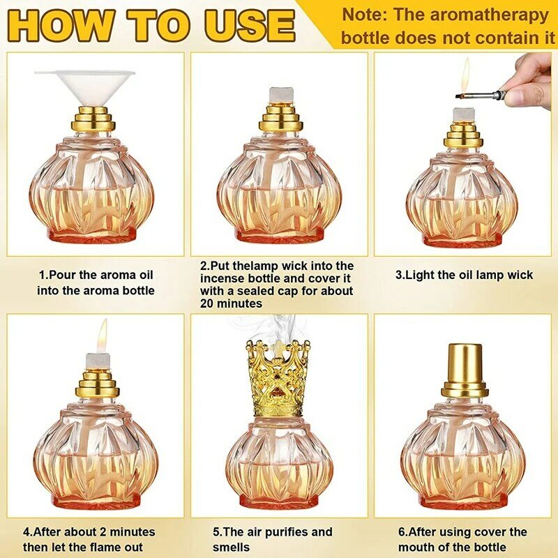 2Pcs 18Mm Replacement Fragrance Oil Lamp Wick Fragrance Catalytic Burner Party Aromatherapy Diffuser Decoration