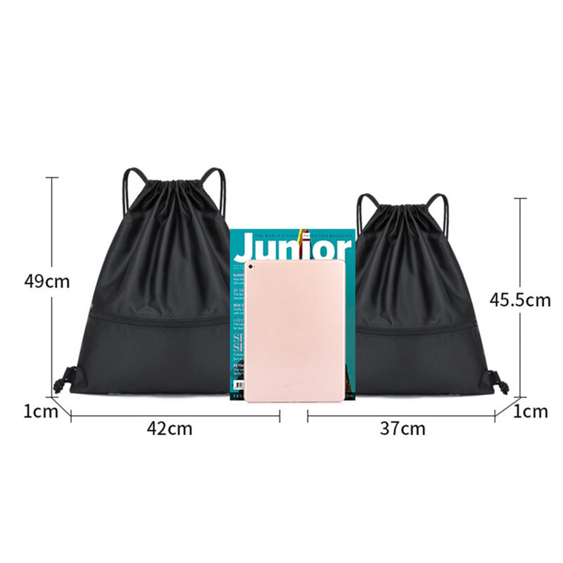 Large Capacity Drawstring Backpacks Unisex Back Pack Casual Foldable Waterproof Travel Sport Fitness Bag Females Male School Bag