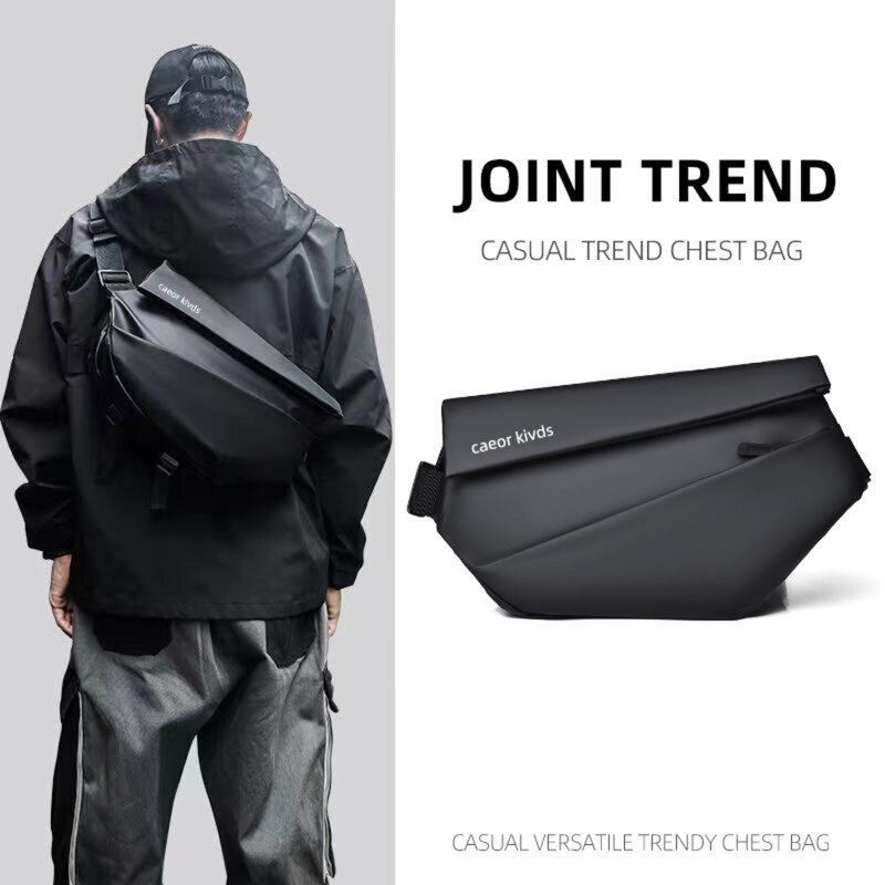 Men's Multifunction Anti-theft Large Capacity Motorcycle Diagonal Shoulder Bag Sports Backpack Shoulder Bag Men'S Cycling Bag