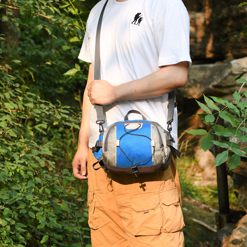 Outdoor Travel Running Bag Mountaineering Travel Multi-functional Canteen Bag Waterproof Nylon One-shoulder Messenger Bag
