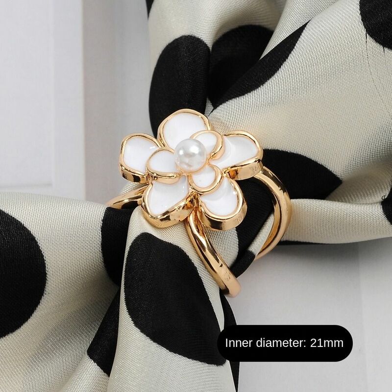 Crystal Scarf Buckle Fashion DIY Alloy Brooches Knotting Artifact Multifunctional Shawl Ring Clip Jewelry Accessories