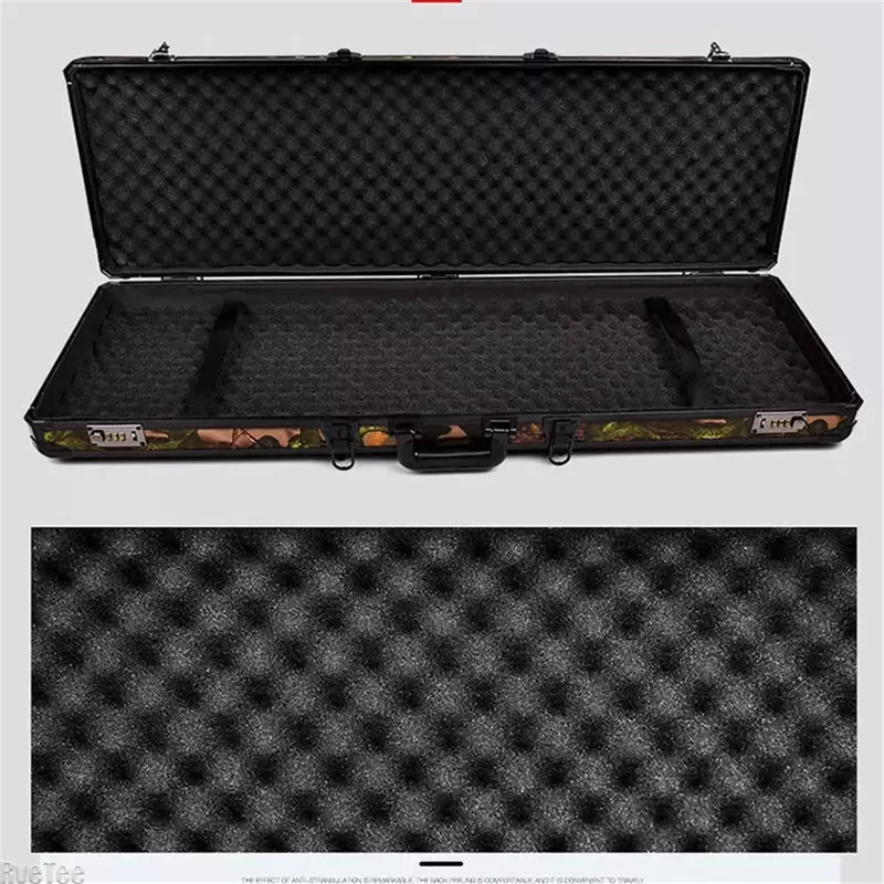 Kotak peralatan koper, koper tiang ikan ekstra panjang paduan aluminium peralatan kotak keselamatan kotak penyimpanan dengan spons Modern