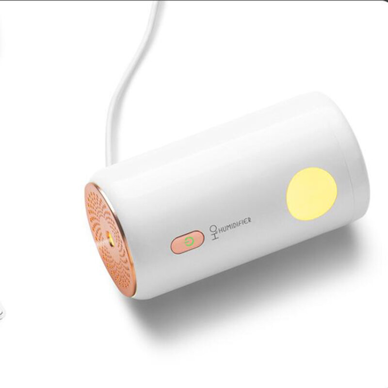 차량용 USB 휴대용 초음파 가습기, 500ml, 미니 쿨 청정기, 자동차 침실 룸 침대 옆 가습기, 300ml