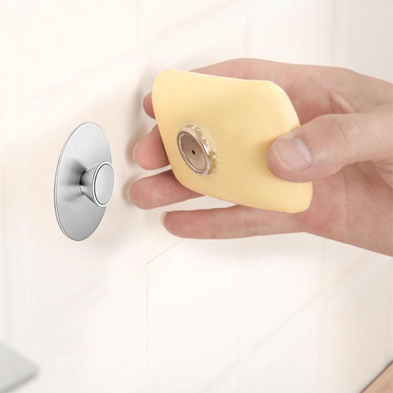 Bez perforacji magnes ścienny łazienka magnetyczny uchwyt na mydło łazienka uniwersalny stojak na przechowywanie mydła uchwyt na mydło