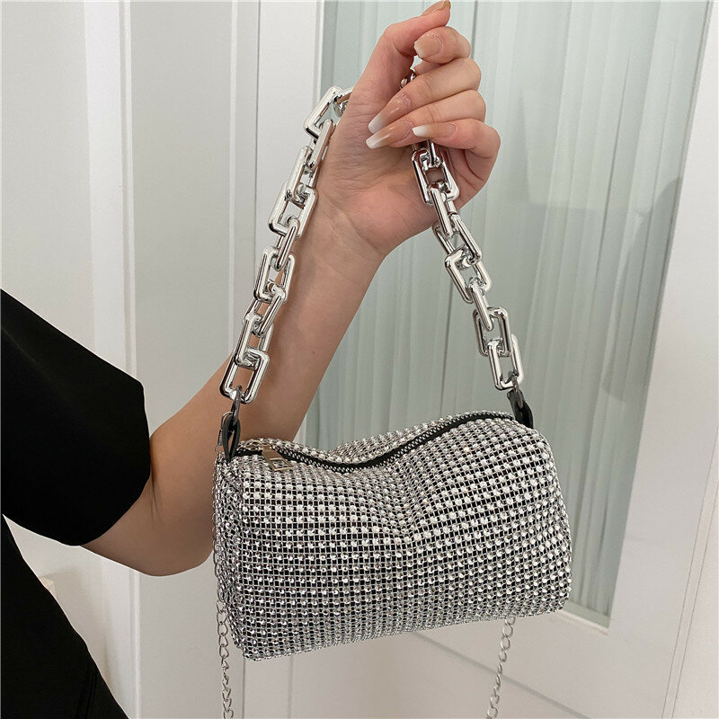 2022 Summer Trend Luxury Fashion borse a tracolla da viaggio borse Bling Diamond Design piccole borse a tracolla a tracolla per le donne