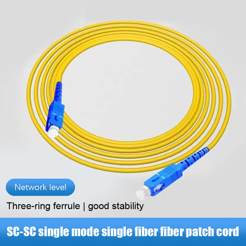 Kabel Patch serat optik Mode tunggal SM 2.0mm 3.0mm 9/125um kabel Patch serat optik 1m-15m