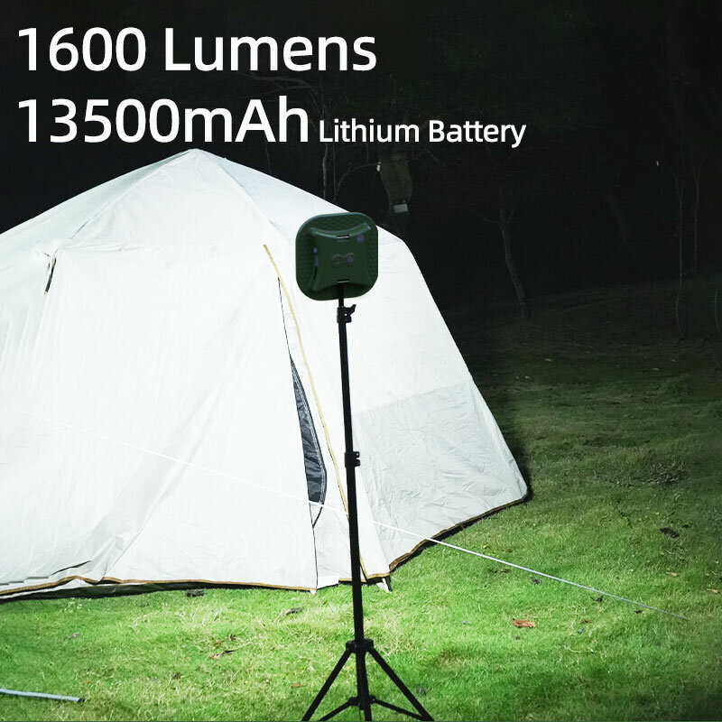 MOSLIGHTING lentera berkemah 13500mAh, senter portabel kuat, lampu sorot tenda lampu perawatan kerja