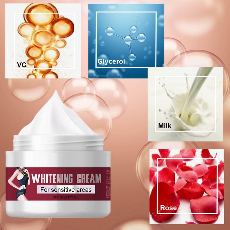 Whitening Gezichts Body Cream Voor Donkere Huid Bleken Oksels Knieën Gevoelige Gebied Lightening Hydraterende