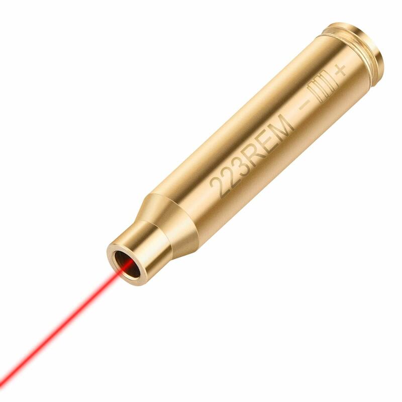 Midten Boring Zicht 223 5.56Mm Red Dot Laser Boresighter Met 6 Batterijen Tactisch Voor Pistoolgeweer Shotgun Scope Jagen