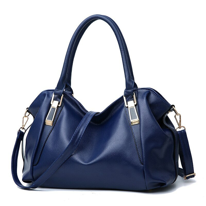 Casual Mode Frauen Umhängetasche einfarbig weiche große Kapazität Tasche Crossbody-Handtasche