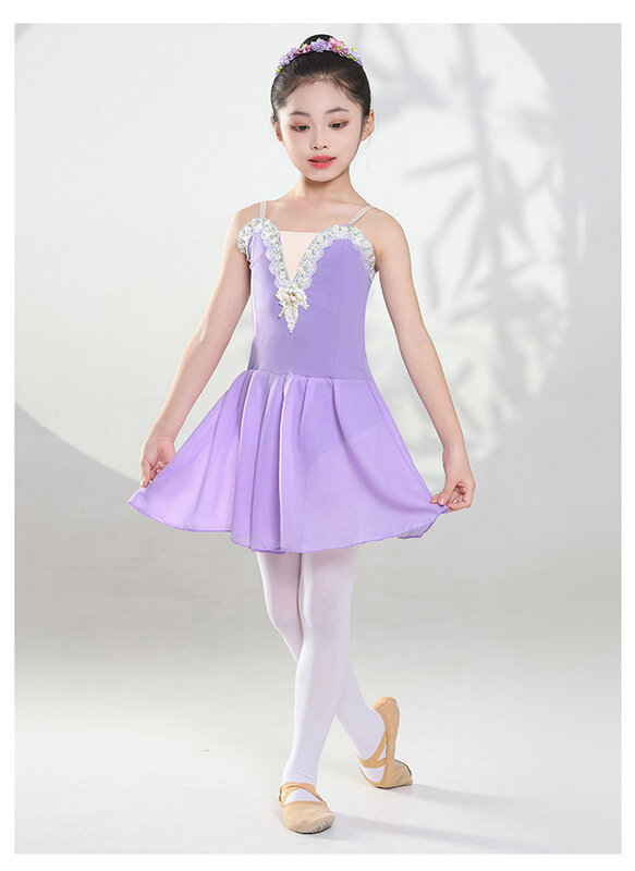 Children's Performance Costumes Ballet Tutu Skirts Girls' Belly Dance Wear Grading Exercises Gymnastics Competition Dance