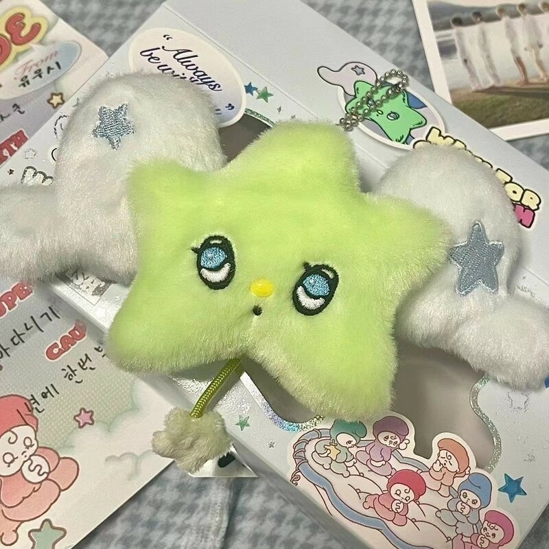 Idriku y寿司jahee ryo sakuyaシングル [wish] wichu keying、スイング付きの同じ緑色星、idol bag charm