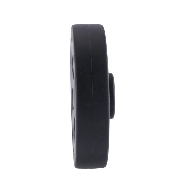 55Mmx12mm Luggage Wheels Replacement Wear Resistant Environmental Protection PU Black Pair