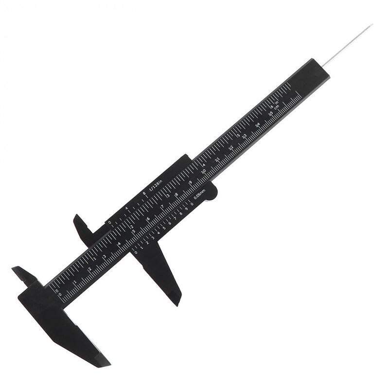 Mini calibrador Vernier de plástico, regla, escala 0, 150mm, herramienta de medición para joyería, suministros de bricolaje