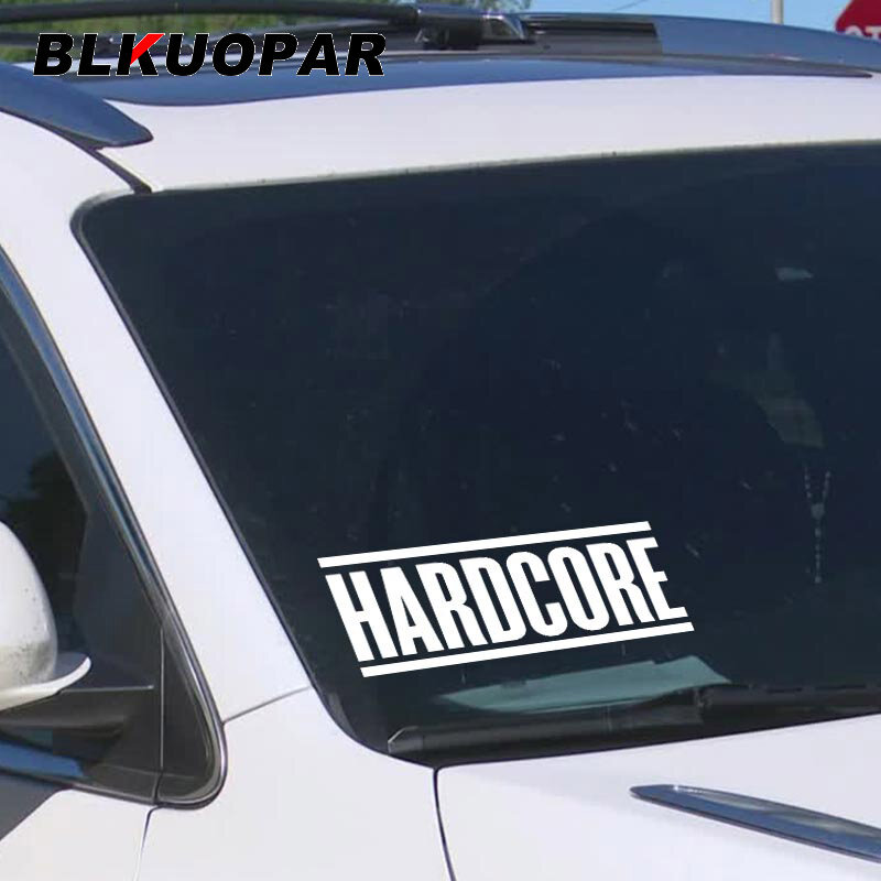 BLKUOPAR Hardcore Car Sticker protezione solare decalcomanie alla moda personalità protezione solare impermeabile divertente originale JDM accessori per auto