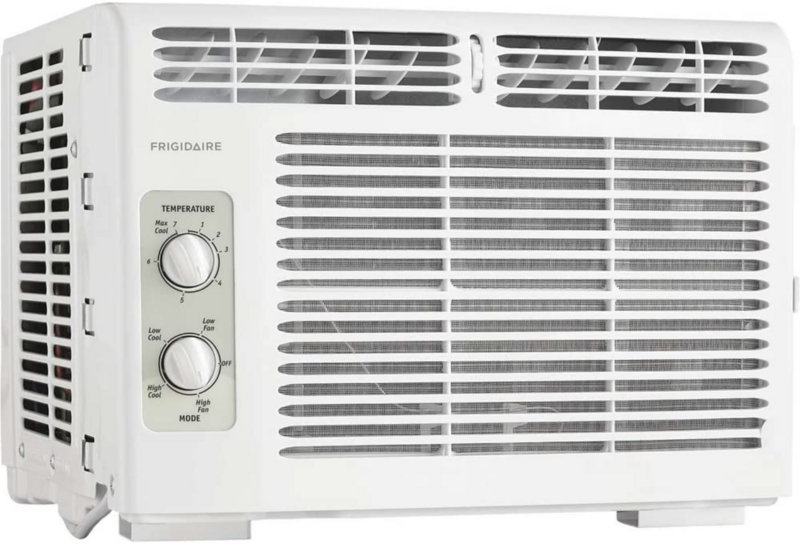 Frigidaire Conditioner pendingin udara ruangan terpasang di jendela dengan kontrol suhu, putih